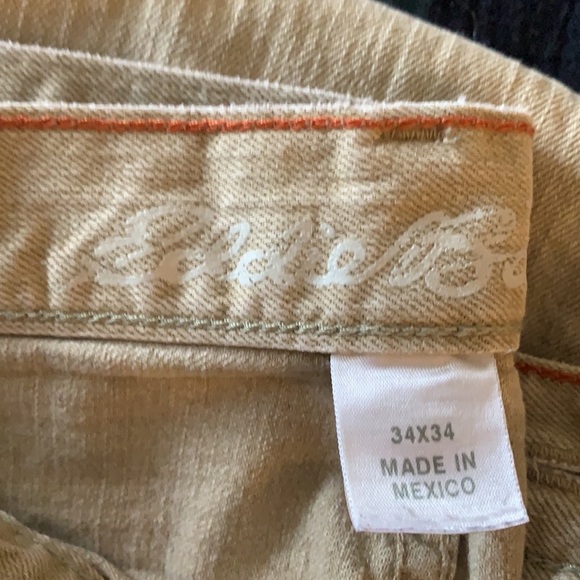 Eddie Bauer 32x34 Slim fit Jeans - Khaki Wash - Picture 4 of 4